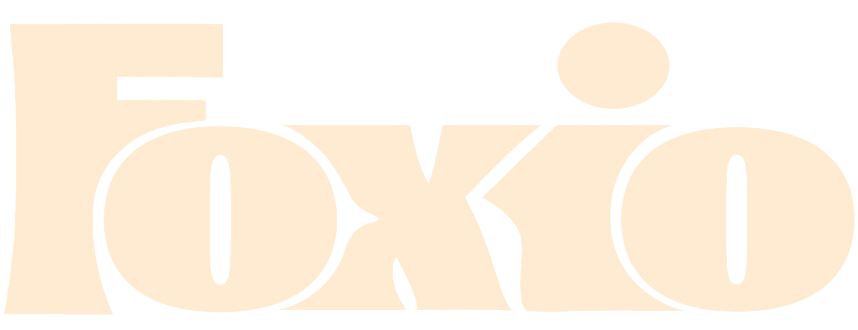 Beige Foxio logo